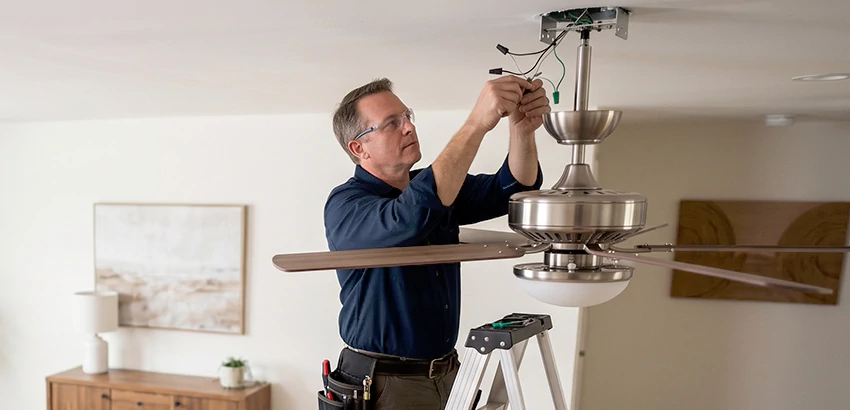 Ceiling Fan Light and Switch Repair in Waukee