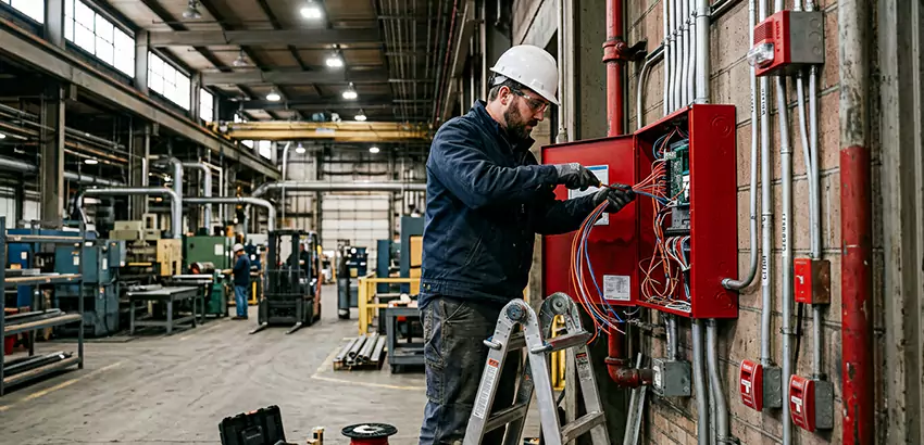 Industrial Fire Alarm Installation in Waukee