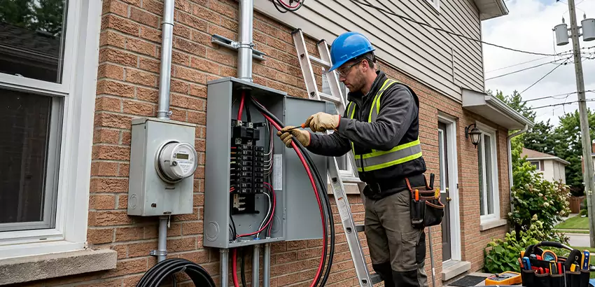 Outdoor Subpanel Installation in Waukee